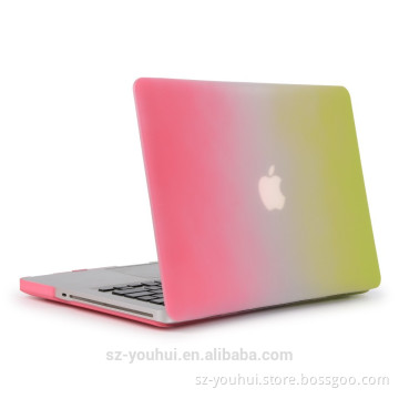 High quality wholesale ultra thin rainbow color case for MacBook pro 13